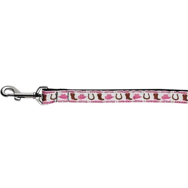 Mirage Pet Products 0.62 in. Wide 6 ft. Long Little Cowgirl Nylon Dog Leash 125-051 5806